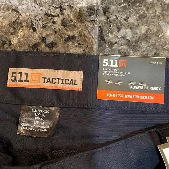 Men’s 5.11 Stryke Pants - Dark Navy - Picture 6 of 6